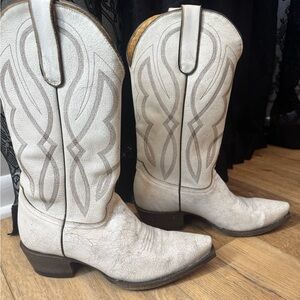 Women's White Western Boots